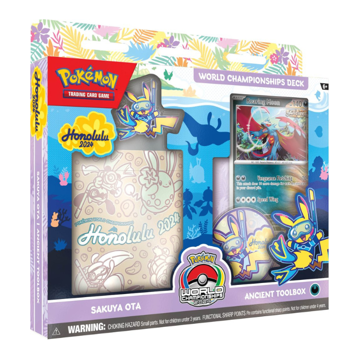 Pokémon TCG: 2024 World Championships Deck – Includes 60-card deck, booklet, pin, coin, deck box, playmat, poster, and online code