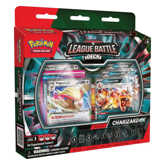 Pokémon TCG League Battle Deck Charizard ex ready-to-play 60-card deck featuring Charizard ex and Trainer cards