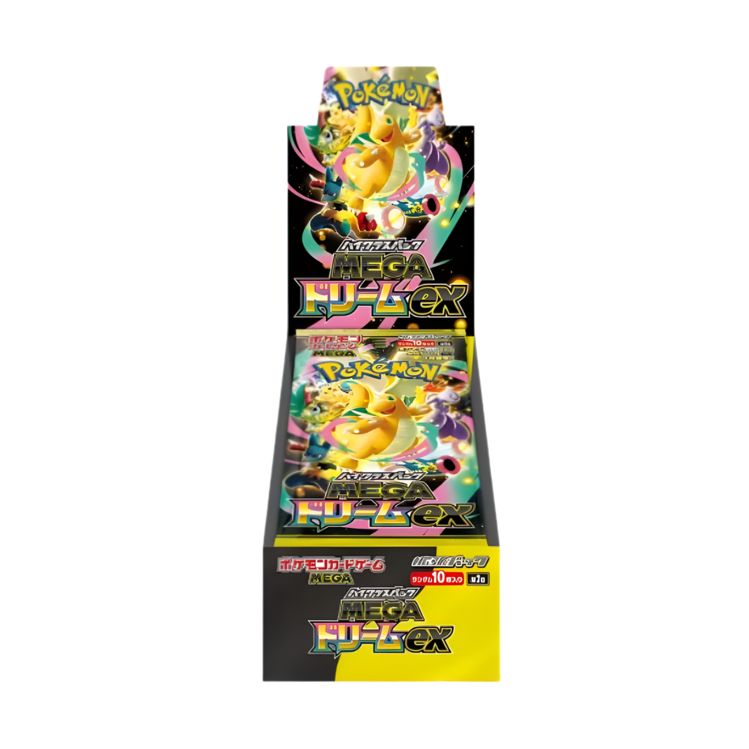 Mega Dream M2a Japanese Pokémon TCG Booster Box sealed with 10 booster packs