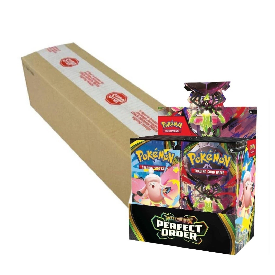 Pokemon TCG Mega Evolution Perfect Order ME03 Booster Box Case six sealed booster boxes 36 packs Mega Zygarde ex officially licensed English