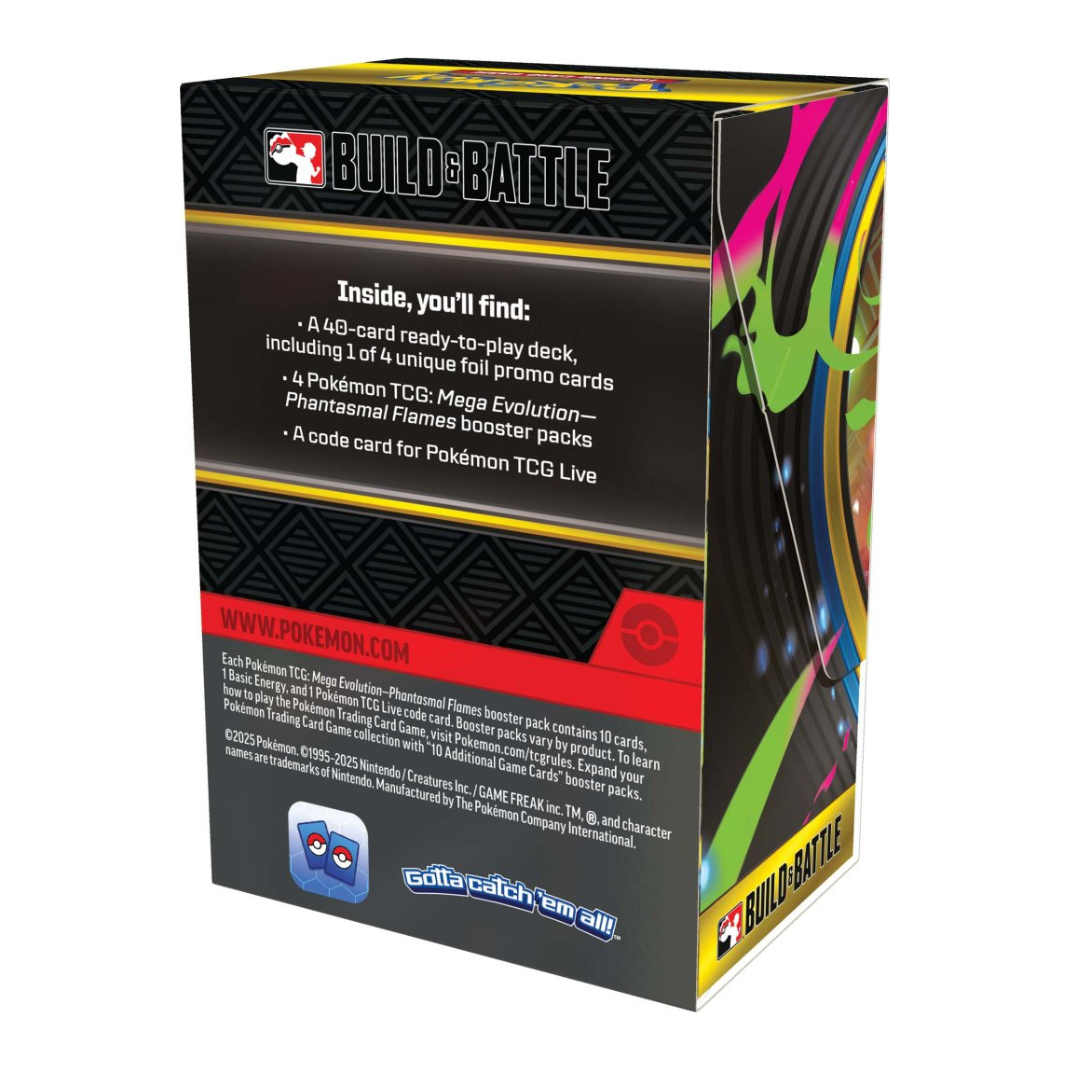Pokémon TCG: Mega Evolution – Phantasmal Flames Build & Battle Box