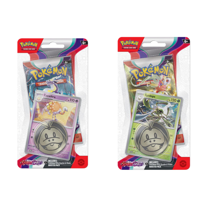 Pokémon TCG: Scarlet & Violet 1 Checklane Blister featuring booster pack, foil promo card, and collectible coin. (Assorted)