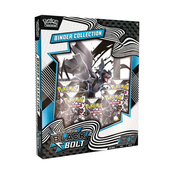Pokémon TCG Scarlet & Violet—Black Bolt Binder Collection – 4-Pocket Binder with Exclusive Artwork and Booster Pack