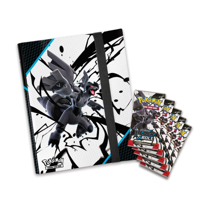 Pokémon TCG Scarlet & Violet—Black Bolt Binder Collection – 4-Pocket Binder with Exclusive Artwork and Booster Pack