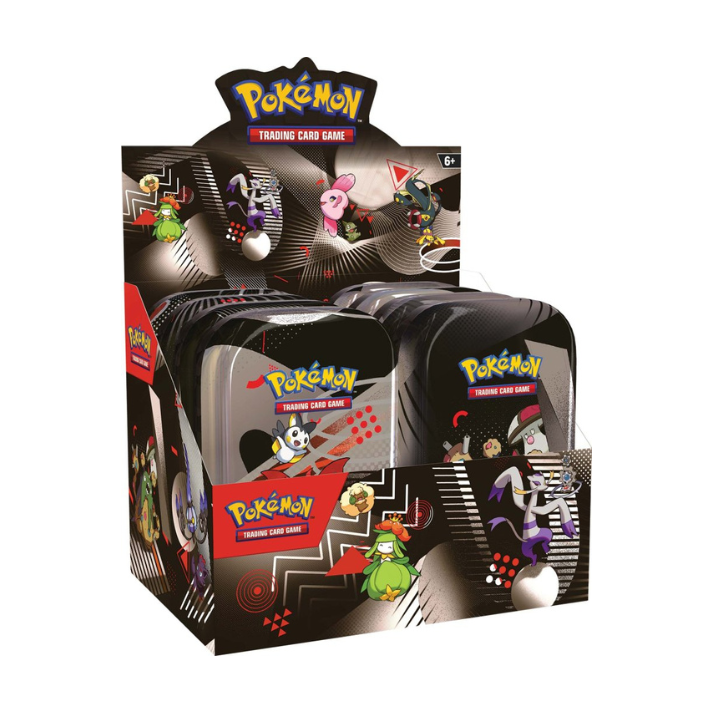 Pokémon TCG Scarlet & Violet—Unova Mini Tin – Includes Black Bolt & White Flare Booster Packs, Sticker, and Art Card