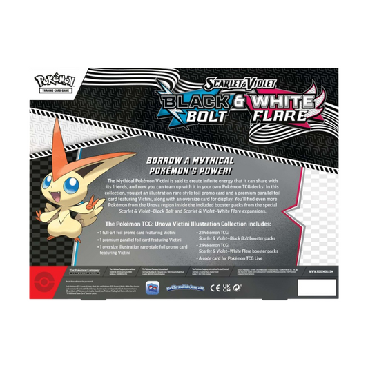 Pokémon TCG Scarlet & Violet—Unova Victini Illustration Collection – Includes Exclusive Victini Promo Cards and Booster Packs