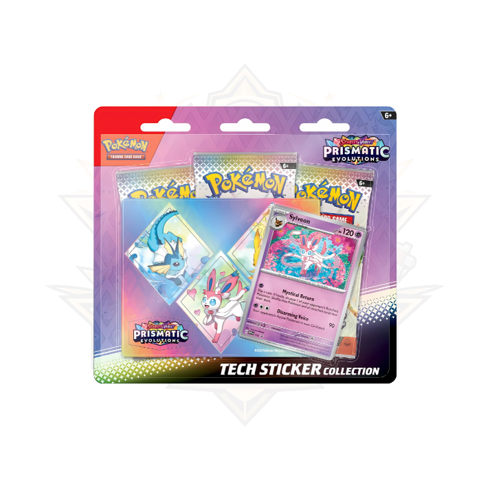 Pokémon TCG - Scarlet & Violet Prismatic Evolutions - Tech Sticker Collection (Assorted)