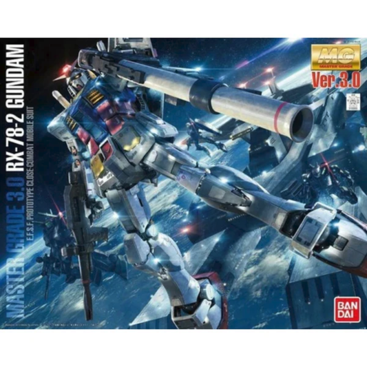 Bandai MG 1/100 RX-78-2 Gundam Ver 3.0 Master Grade Model Kit - Mobile Suit Gundam Mech