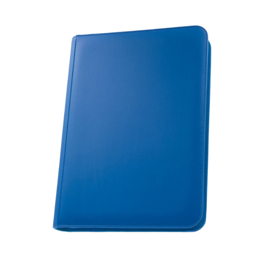 Palms Off Gaming STEALTH 9-Pocket Zip Trading Card Binder in Blue – holds 360 cards