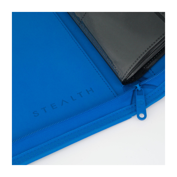 Palms Off Gaming STEALTH 9-Pocket Zip Trading Card Binder in Blue – holds 360 cards