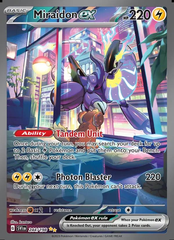 Image of Miraidon ex Scarlet and Violet (SVI) #244