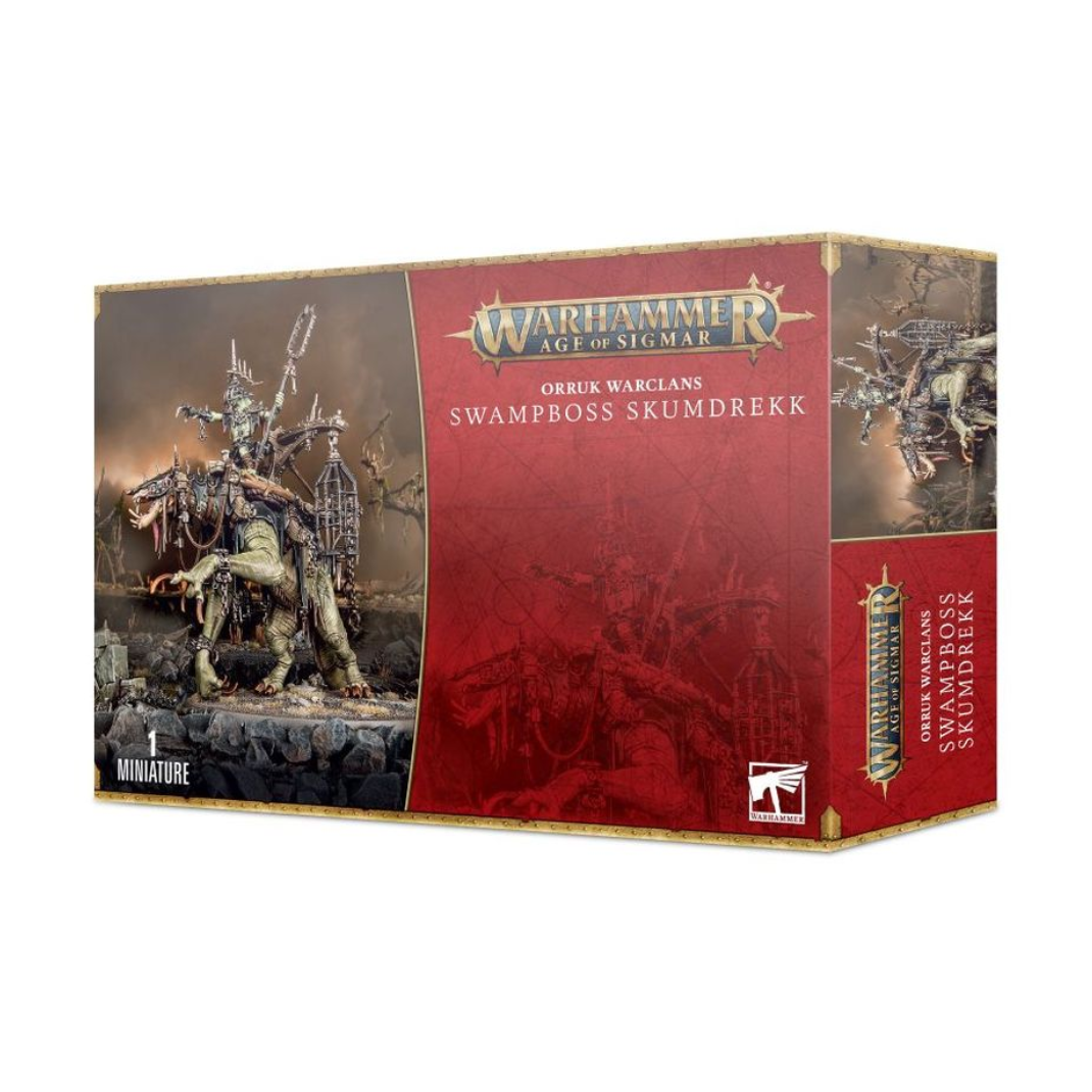 Warhammer Age of Sigmar Orruk Warclans Swampboss Skumdrekk box art