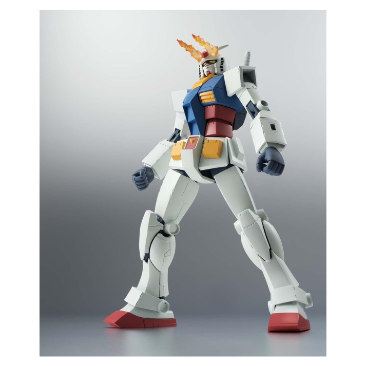 Posed RX-78-2 Gundam ver. A.N.I.M.E. collectible from Tamashii Nations