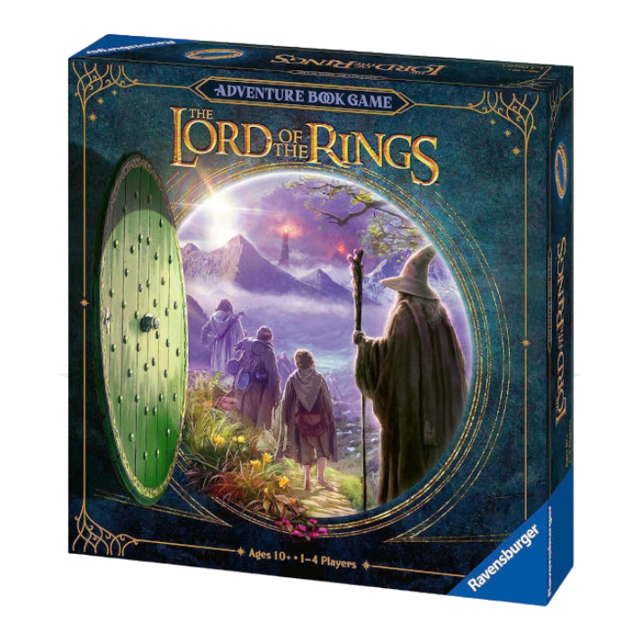 The Lord of the Rings Adventure Book Game box with fantasy artwork and characters on cover