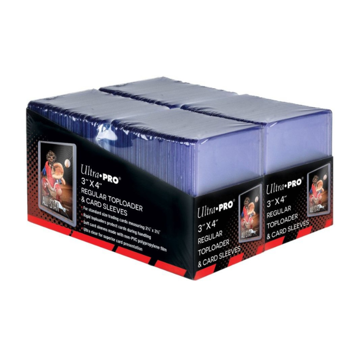 Ultra Pro 3" x 4" Toploaders and Card Sleeves Combo Pack (200 count) – Model UP83665 in retail packaging.