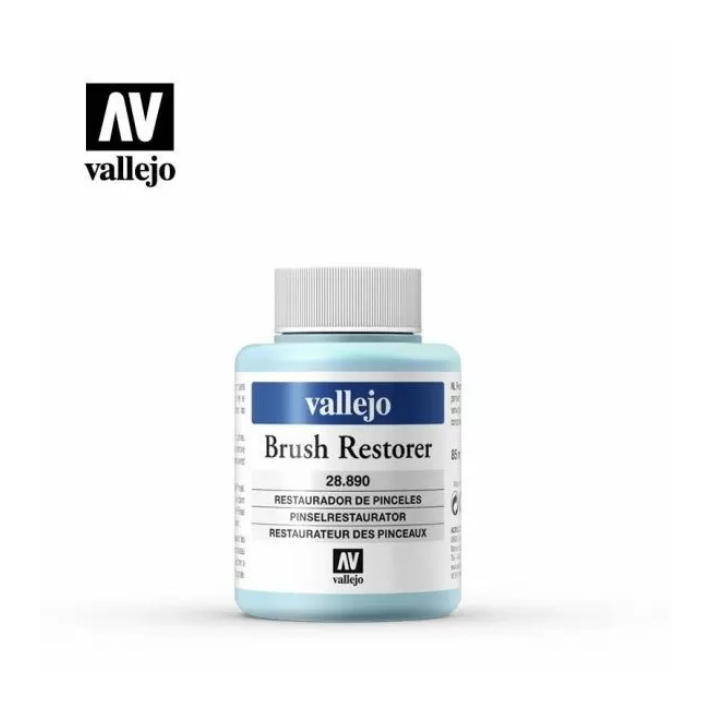 Vallejo Watercolour Brush Restorer 85 ml – bottle used to soften and restore paintbrush bristles