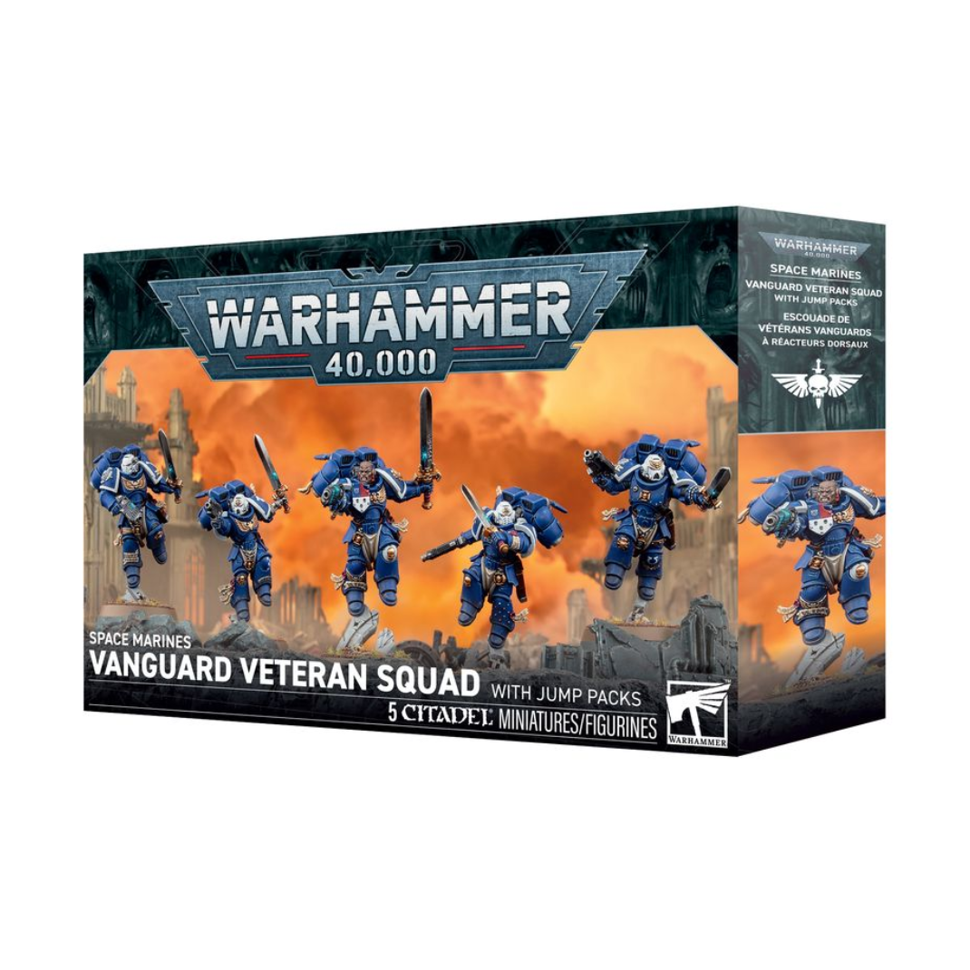 Warhammer 40000 Space Marines Vanguard Veteran Squad Jump Packs box art
