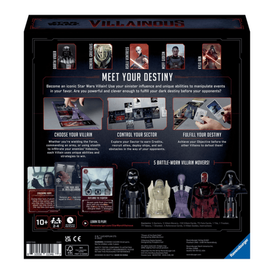 Villainous: Star Wars Power of the Dark Side back