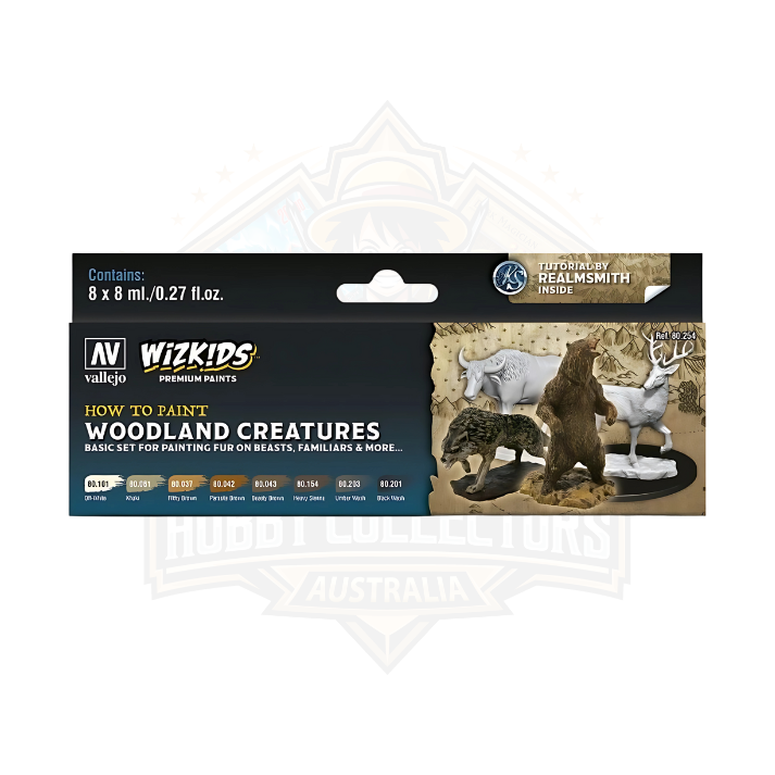 Wizkids Premium Paint Set by Vallejo: Woodland Creatures