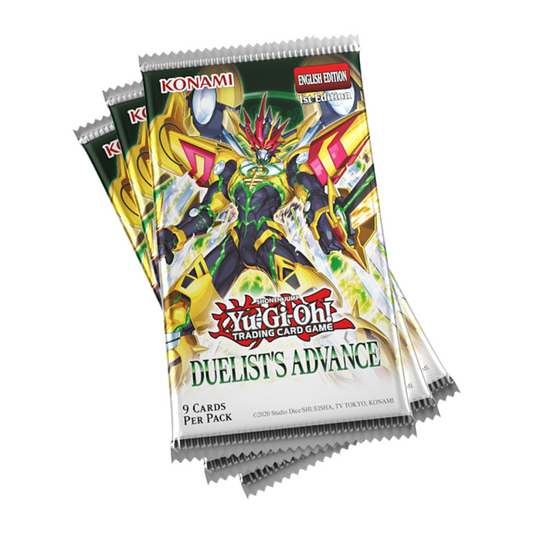 Yu-Gi-Oh! TCG: Duelist's Advance Booster Pack – 9 cards per pack, featuring new Xyz Monsters and the return of Starlight Rares.