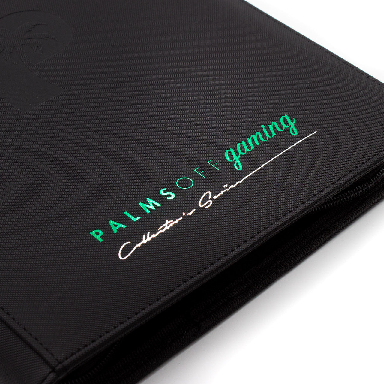 Palms Off Gaming - Collector's Series - 9 Pocket Zip Trading Card Binder (BLACK)