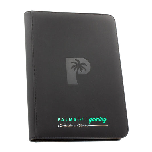 Palms Off Gaming - Collector's Series - 9 Pocket Zip Trading Card Binder (BLACK)