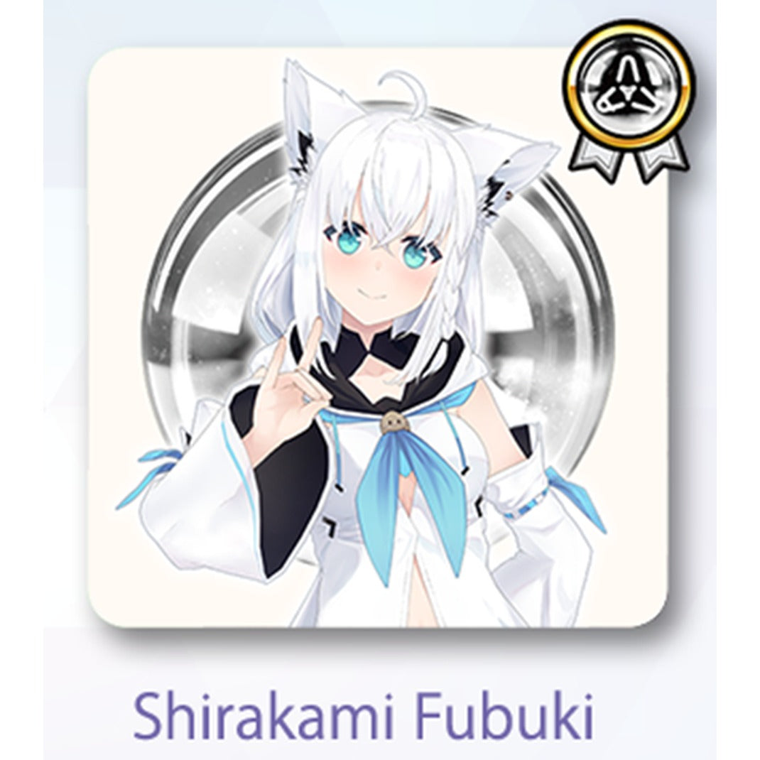 hololive OFFICIAL CARD GAME Live Start Deck Shirakami Fubuki hSD14e white deck artwork