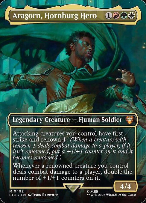 Image of Aragorn, Hornburg Hero Tales of Middle-earth Commander (LTC) #492