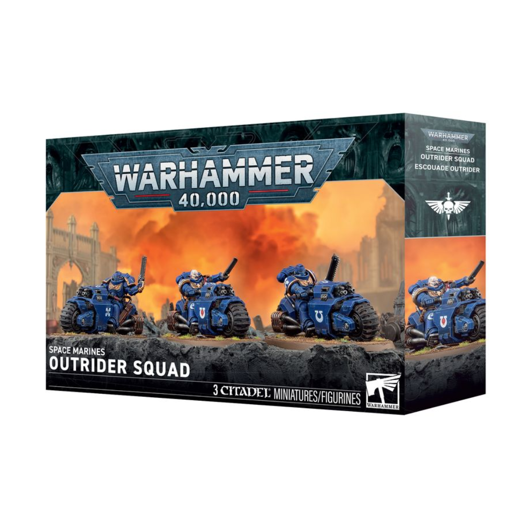Warhammer 40000 Space Marines Outrider Squad box art