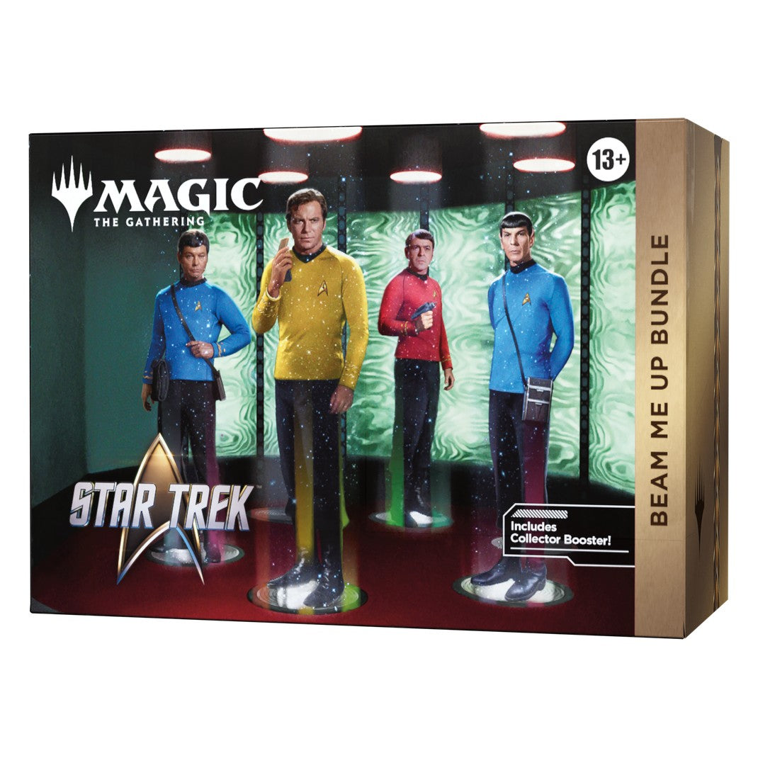 Magic: The Gathering Star Trek Beam Me Up Bundle box side angle