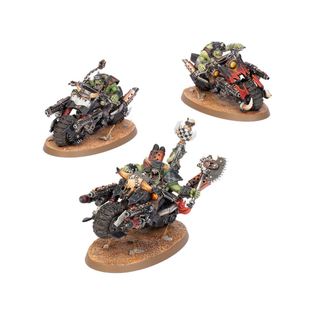 Warhammer 40000 Orks Warbikers miniature box art