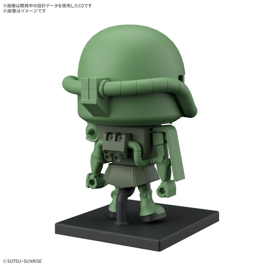 Bandai Gunpla-kun — 1/1 Zakupla-kun DX Set (With Runner Ver. Recreation Parts) | Zaku II Mini Kit