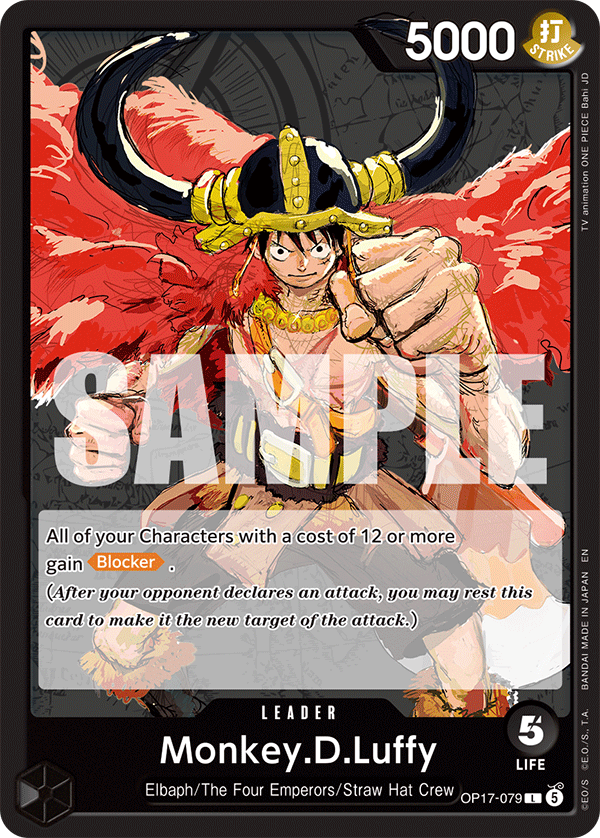 OP-17 Deck Spotlight: (Black) Monkey.D.Luffy — The Elbaf Giants Deck