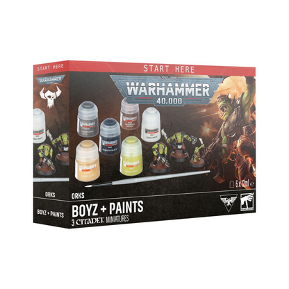 Warhammer 40,000: Orks Boyz + Paints — 11th Edition