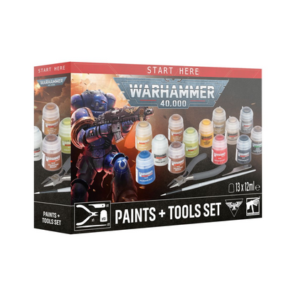 Warhammer 40,000: Paints + Tools Set — 11th Edition