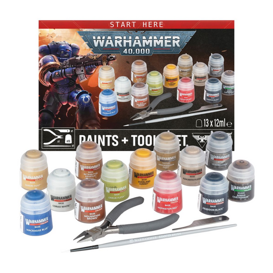 Warhammer 40,000: Paints + Tools Set — 11th Edition