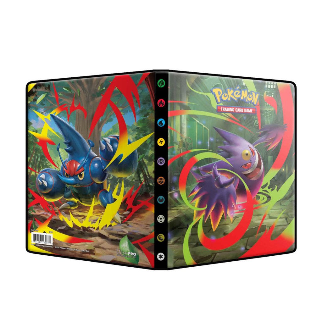 Ultra Pro Pokémon TCG Mega Evolution Phantasmal Flames 4-Pocket Portfolio with vibrant themed cover art