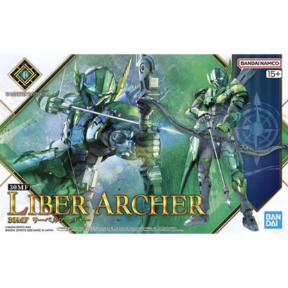 Bandai 30MF #07 Liber Archer — 30 Minutes Fantasy Model Kit | Wind Element Core | 1/144