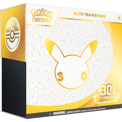 Pokemon TCG 30th Celebration Elite Trainer Box packaging