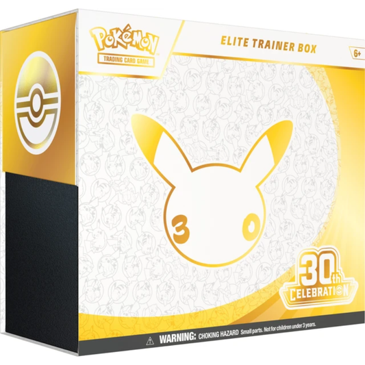 Pokemon TCG 30th Celebration Elite Trainer Box packaging