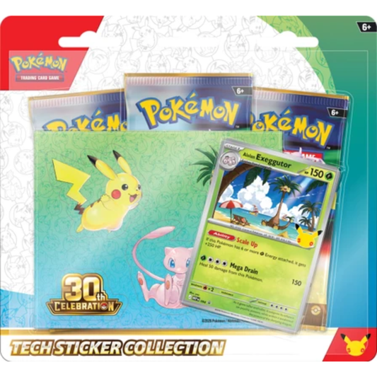 Pokemon TCG 30th Celebration Tech Sticker Collection packaging