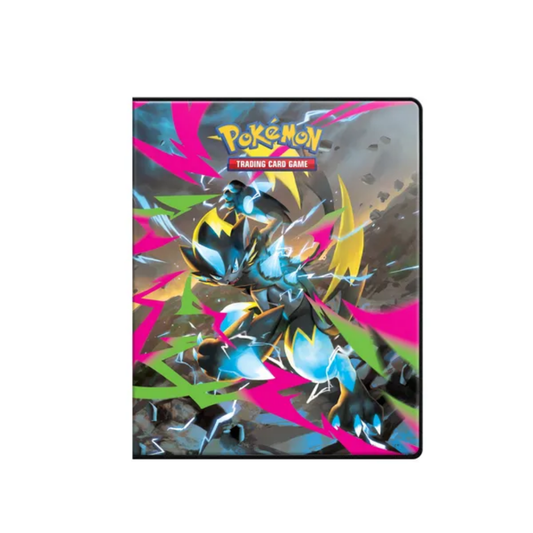 Ultra PRO Pokémon — Mega Evolution Pitch Black 4-Pocket Portfolio | Mega Zeraora & Mega Excadrill