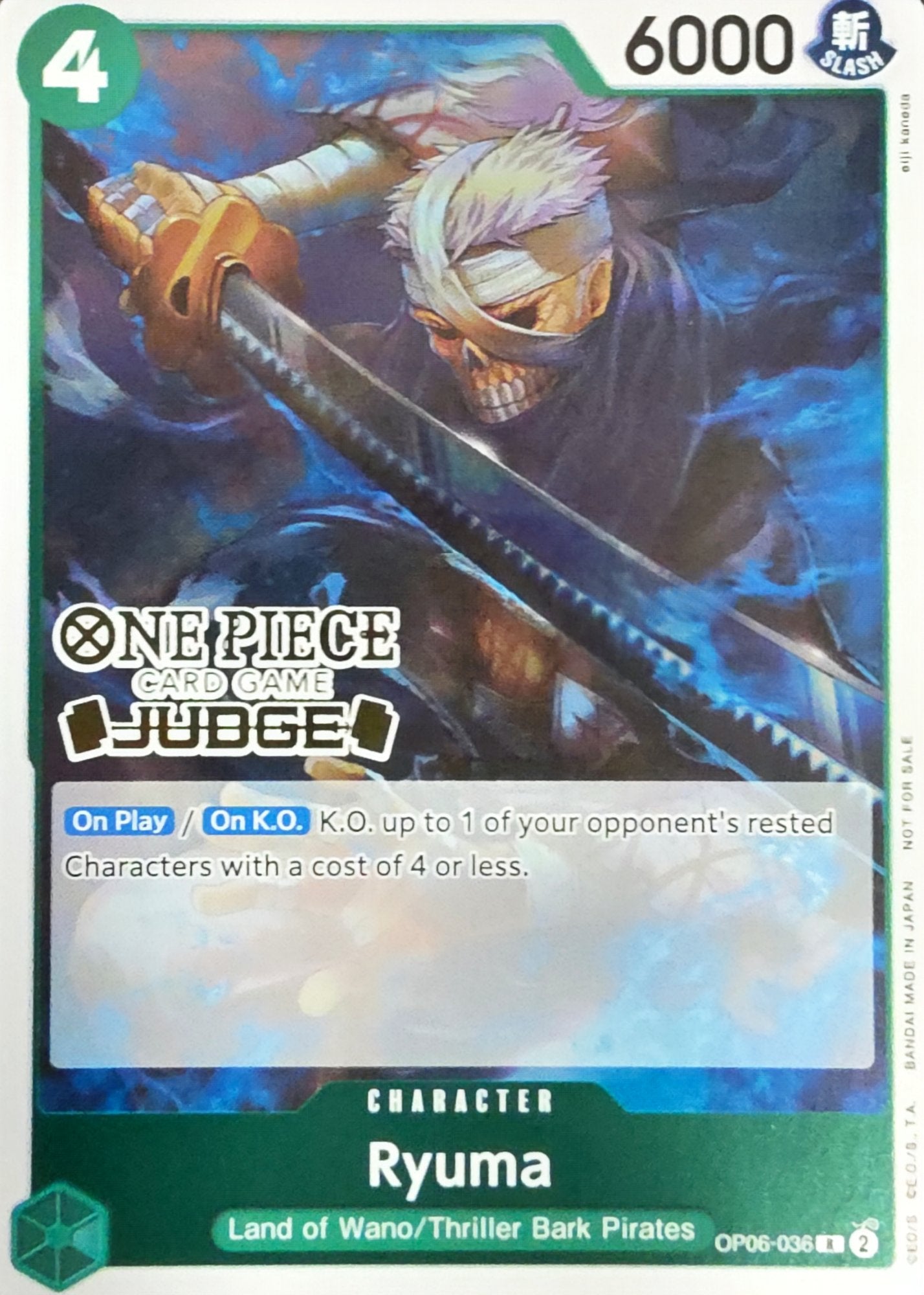 Image of Ryuma ONE PIECE CARD THE BEST OP06-036
