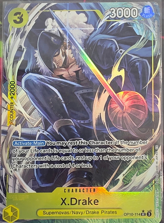 Image of X.Drake ONE PIECE CARD THE BEST vol.2 OP10-114