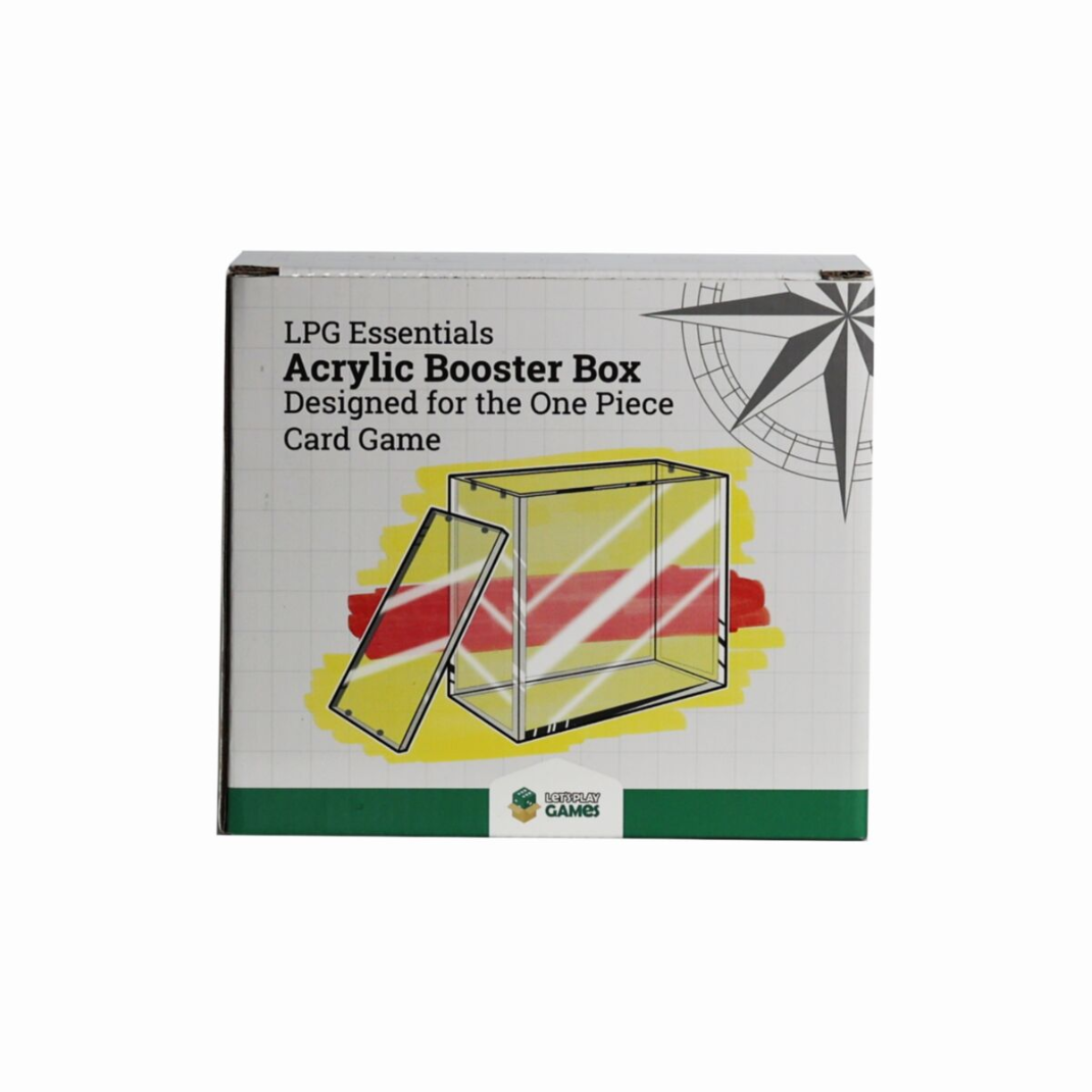 LPG Essentials: Acrylic Booster Box Protector — Anti-UV Magnetic Seal | Pokémon, MTG, One Piece, Riftbound & Gundam