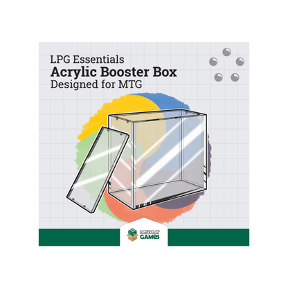LPG Essentials: Acrylic Booster Box Protector — Anti-UV Magnetic Seal | Pokémon, MTG, One Piece, Riftbound & Gundam