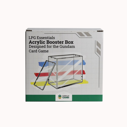 LPG Essentials: Acrylic Booster Box Protector — Anti-UV Magnetic Seal | Pokémon, MTG, One Piece, Riftbound & Gundam
