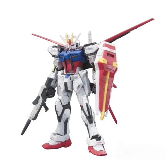 Bandai RG Aile Strike Gundam model kit box art
