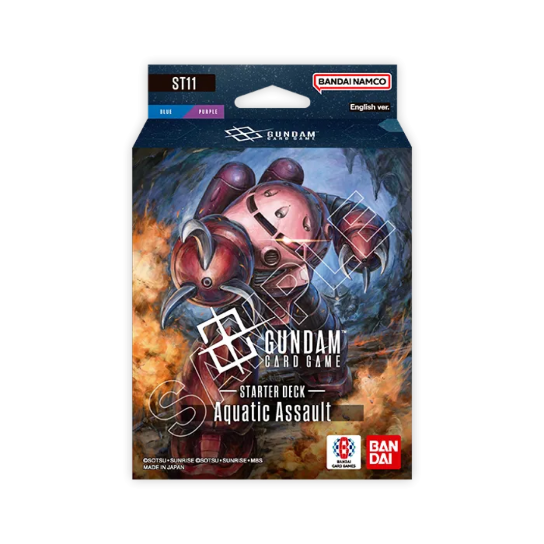 Gundam Card Game Starter Deck Display Aquatic Assault ST11 packaging