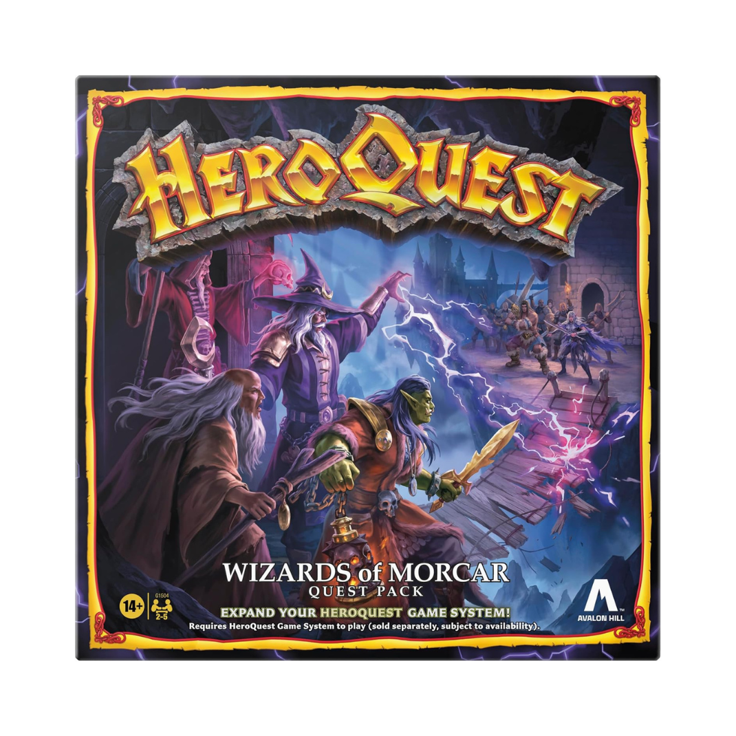 Avalon Hill HeroQuest Wizards of Morcar Quest Pack 10 quests 27 detailed miniatures 64 game cards HeroQuest expansion 2-5 players - Hobby Collectors Australia